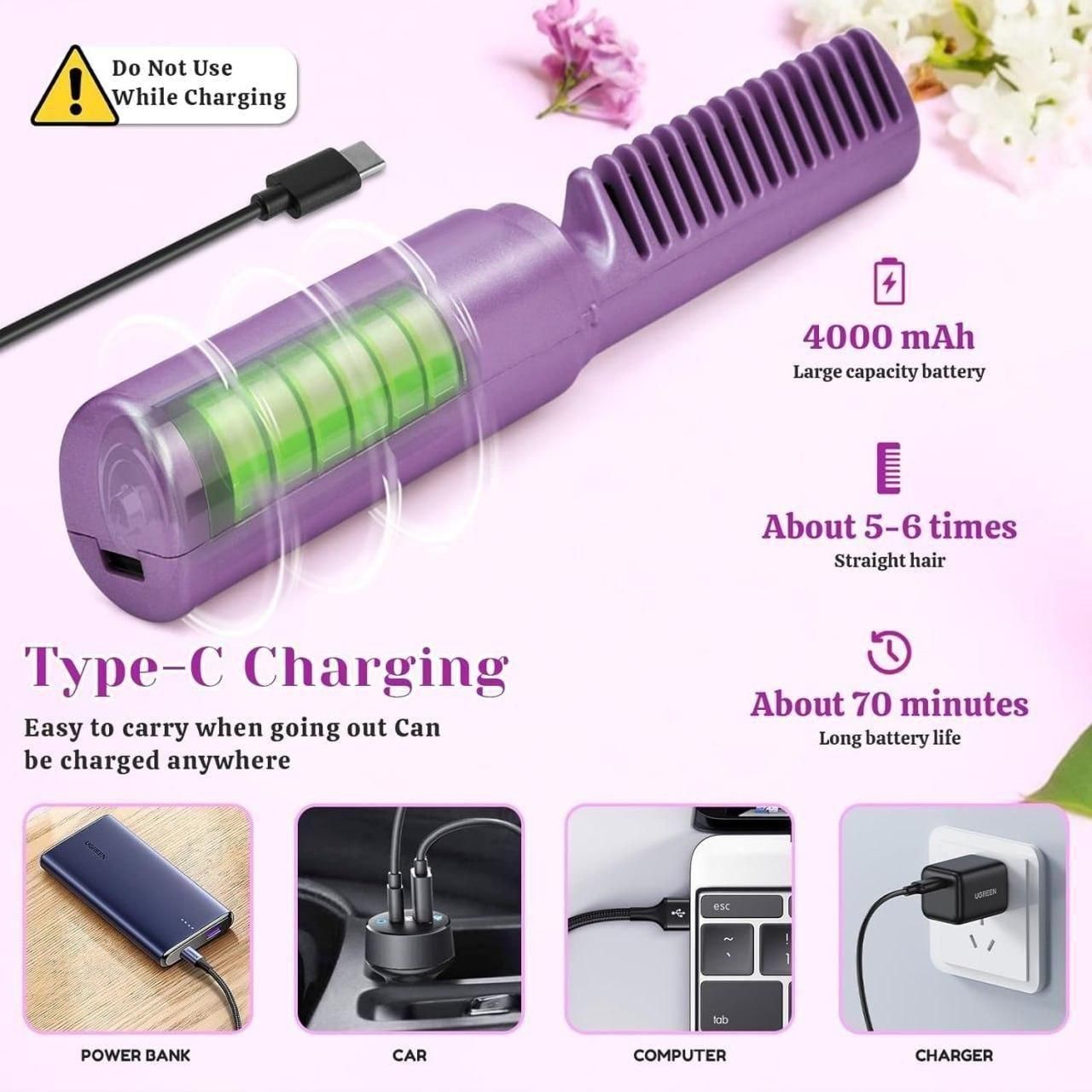 Mini Hair Straightener Rechargeable